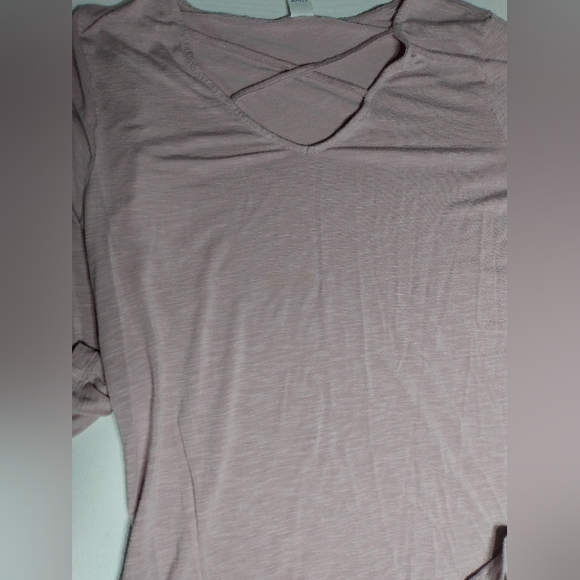 Old Navy Relaxe Luxe Relaxed Lace Up Tunic Top Sz Small in Plum Tonic - Picture 9 of 10